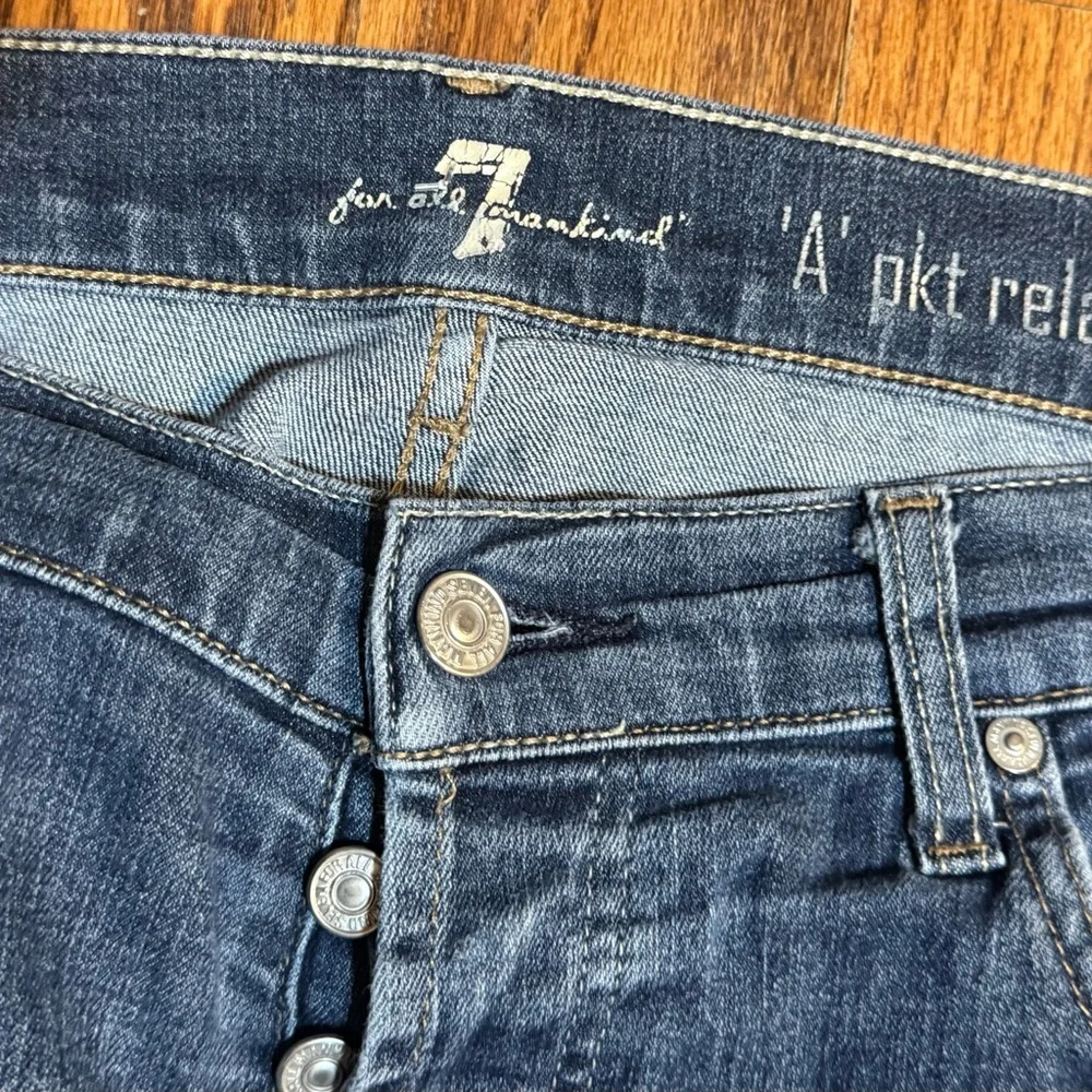 7 For‎ All Mankind Men's Dark Blue Bootcut Jeans